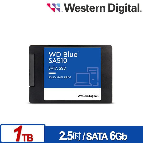 WD 藍標 SA510 1TB 2.5吋SATA SSD 固態硬碟