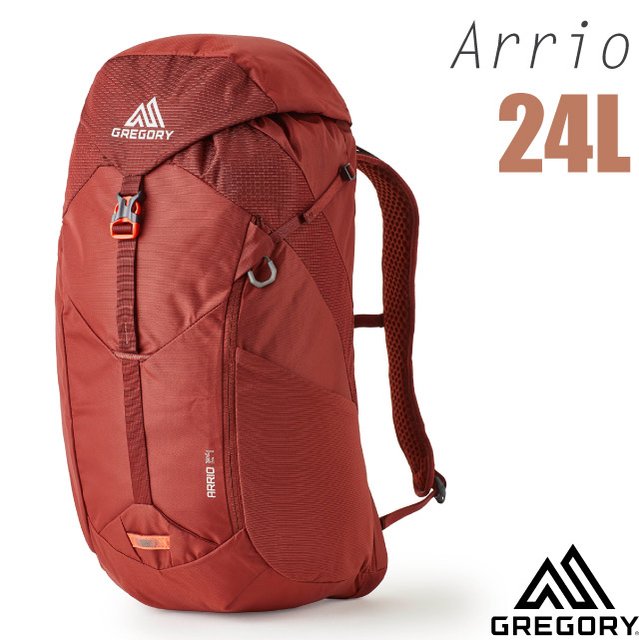 【美國 GREGORY】ARRIO 24L 多功能健行登山背包(附全罩式防雨罩+FreeSpan通風背板)/ 136974-1129 磚石紅