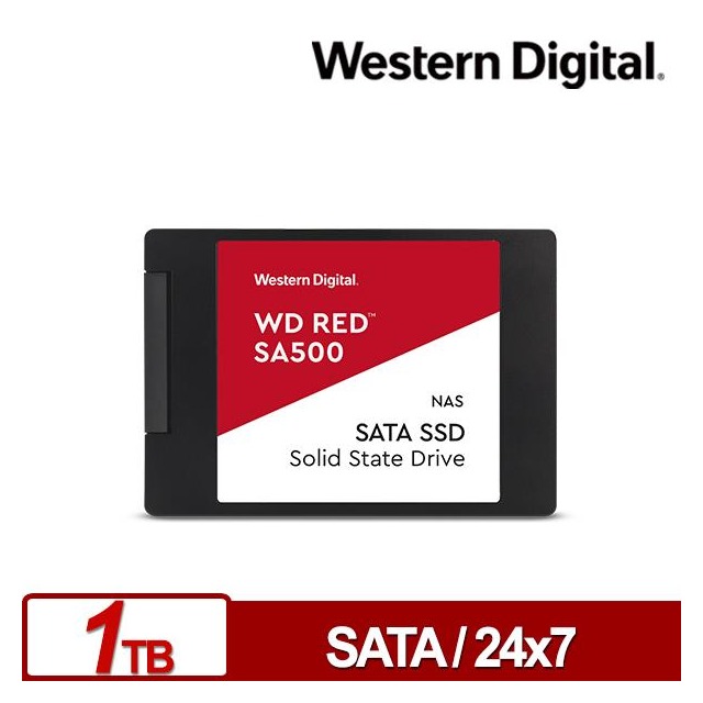 WD 紅標 SA500 1TB 2.5吋SATA NAS SSD 固態硬碟