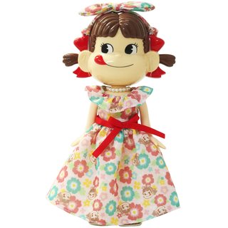 日本 不二家 Peko醬 牛奶妹 限定 洋裝 度假 公仔 模型 玩具