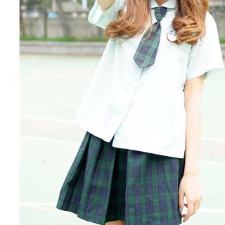 二手 新竹 磐石中學 高中 女生 夏季 制服 領結 裙子