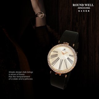 【ROUND WELL浪威錶】皇家公爵美鑽女錶(浪威手錶館~機械男錶機械女錶石英錶男女對錶收藏錶飾品錶)