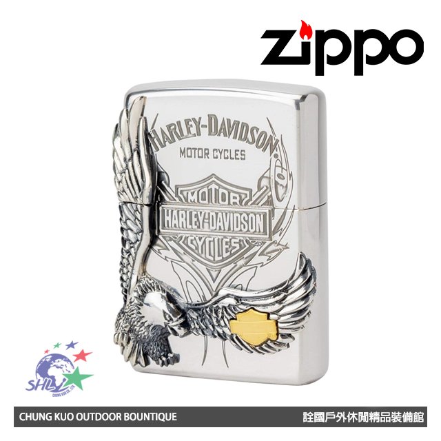 【詮國】Zippo 日系經典打火機 / Harley Davidson 哈雷老鷹 / HDP-16 / ZP095