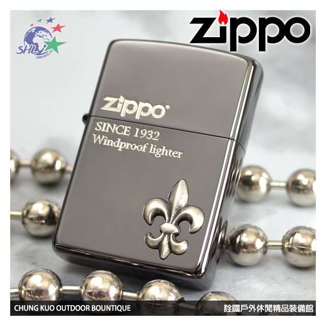 【詮國】Zippo 日系經典打火機 / 冰晶黑百合 / 2YM-2 / ZP730
