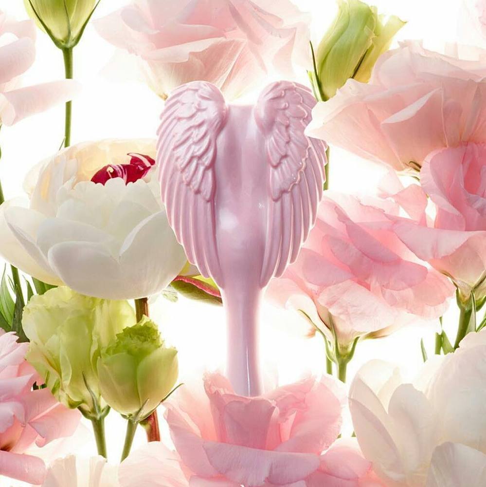 Tangle Angel天使梳-珍珠光天使梳(粉灰)+小天使梳(白色)
