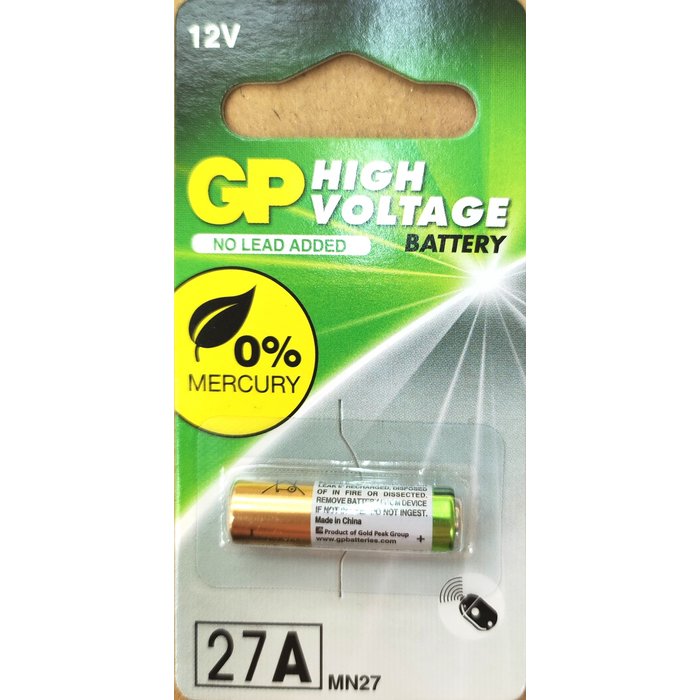【光南大批發】G.P高伏特電池12V 單入裝 27A (遙控器電池/打火機電池MN27)
