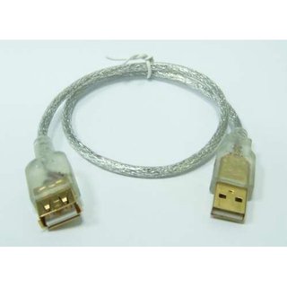 【鼎立資訊 】USB 延長線A公A母 50CM 鍍金頭 支援熱拔插 0.5米 貝吉白 純銅線
