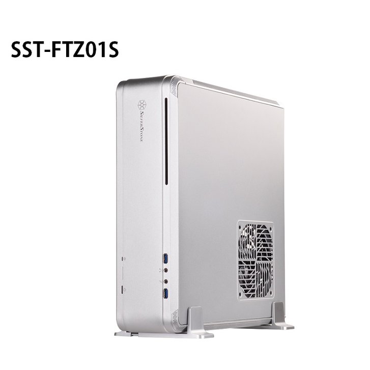 米特3C數位–SilverStone 銀欣 FTZ01 銀白 ITX小機殼/SST-FTZ01S