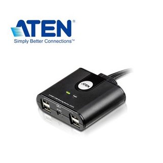 【鼎立資訊 】ATEN US224 2埠USB週邊分享裝置可讓2台電腦分享4個USB裝置 US224