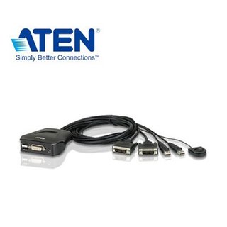 【鼎立資訊 】ATEN 2埠 USB DVI KVM 多電腦切換器 (CS22D)