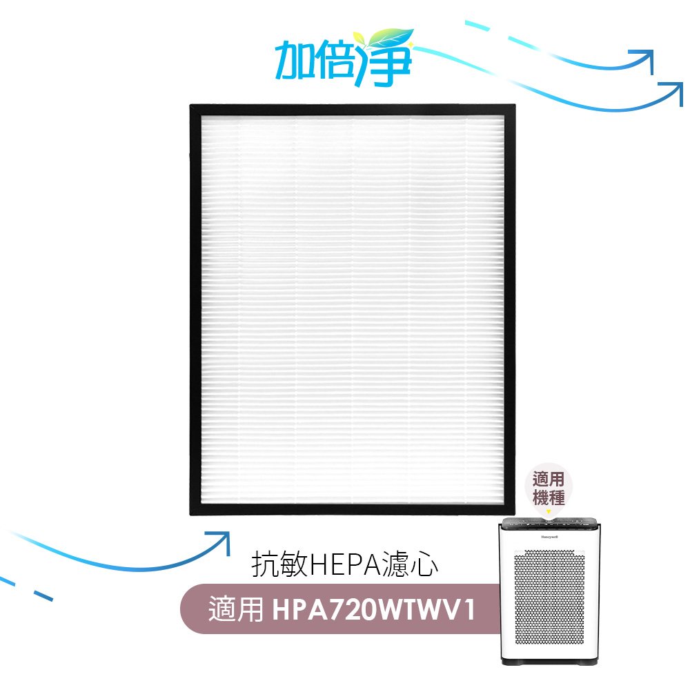 【加倍淨】HEPA濾心 適用Honeywell 空氣清淨機 HPA-720WTWV1 720 規格同HRF-Q720