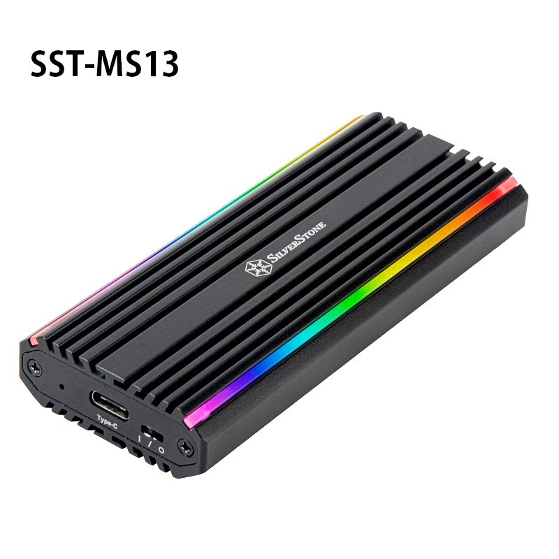米特3C數位–SilverStone 銀欣 MS13 RGB M.2固態硬碟外接盒/SST-MS13