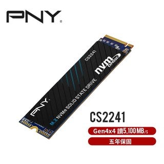 【含稅公司貨】PNY CS2241 4TB 2TB M.2 2280 PCIe Gen4 SSD固態硬碟 PS5相容(9999元)