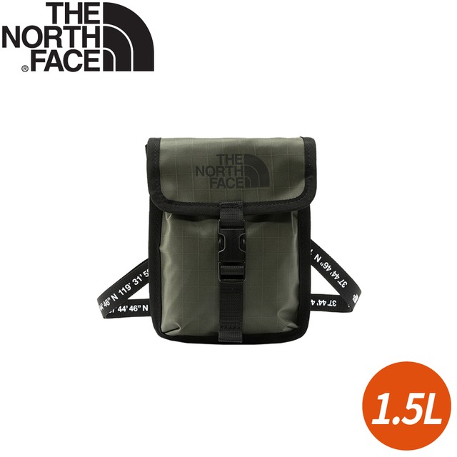 【The North Face 1.5L 潮流背帶單肩包《軍綠》】7QU7/單肩背提包/斜背包/側背包/休閒背包