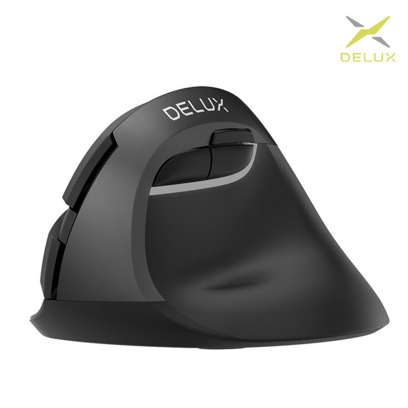 【預購】滑鼠 DeLUX M618mini 雙模垂直靜音光學滑鼠(電池版)【容毅】