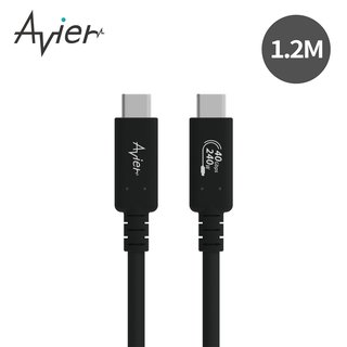 Avier 240W USB C to C 高速資料傳輸充電線Uni G3 USB4 Gen3x2 1.2M