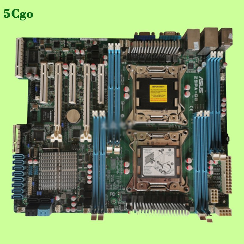 5Cgo【代購七天交貨】Asus/華碩 Z9PA-D8 2011雙路雙CPU 伺服器主機板E5-2680V2 X79主機板
