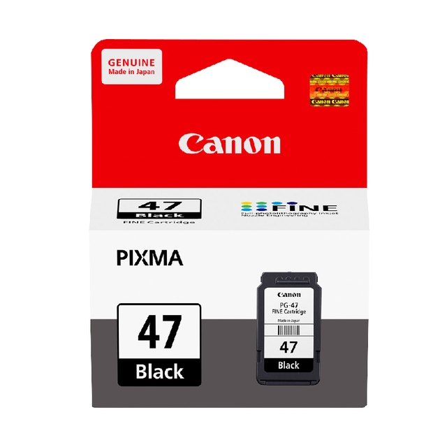 Canon PG-47 原廠黑色墨水匣(含噴頭) 適用 E400