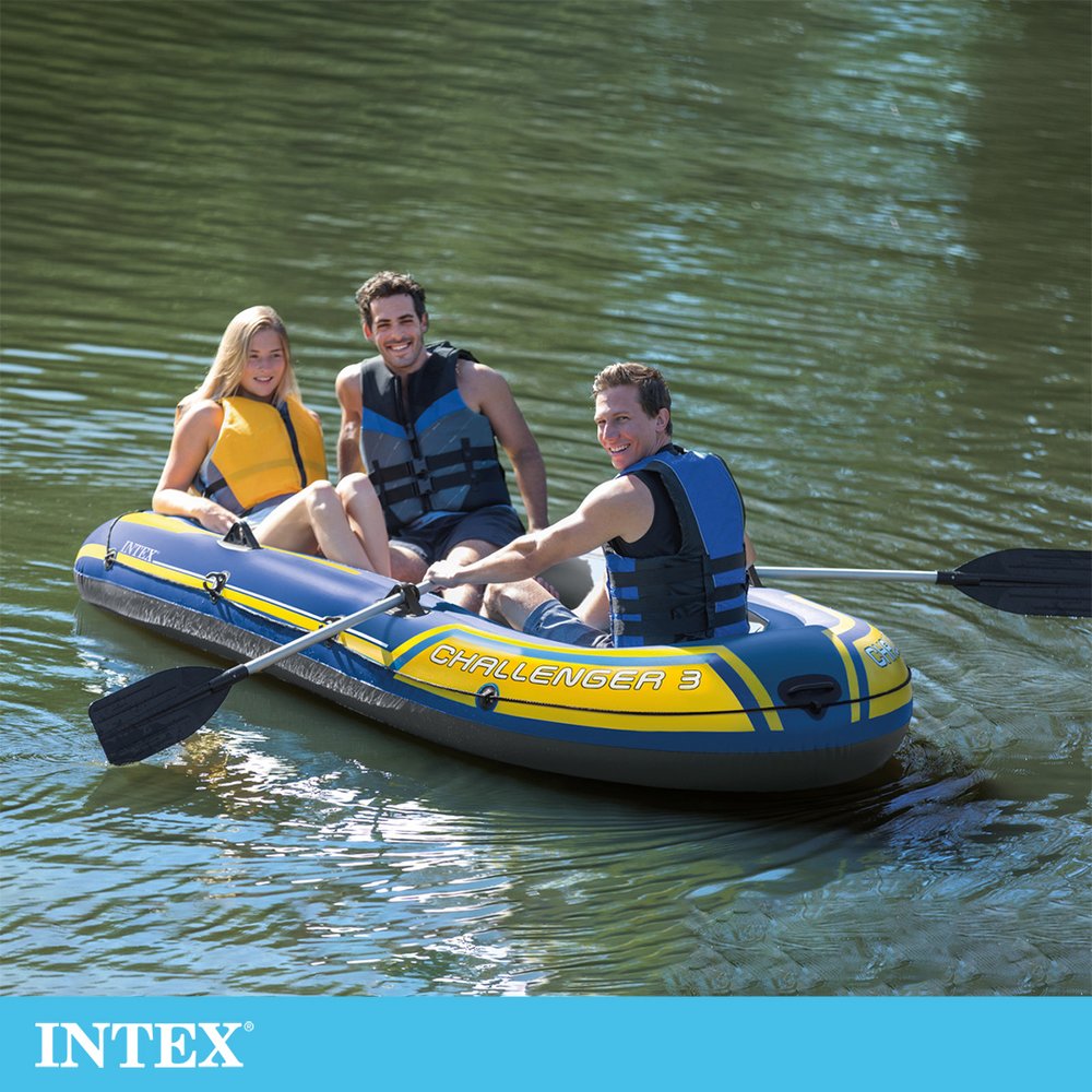 【INTEX】探險者CHALLENGER 3人座休閒橡皮艇15170060(68370)
