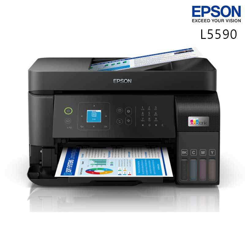 EPSON L5590 高速 雙網傳真 智慧遙控 連續供墨 印表機 /紐頓e世界