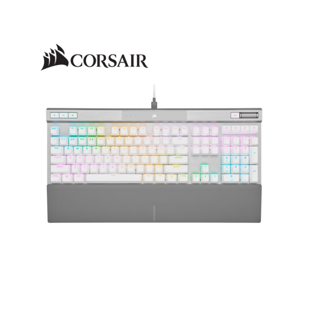 【Corsair】海盜船 K70 RGB PRO OPX光軸 機械式電競鍵盤 白(英文)