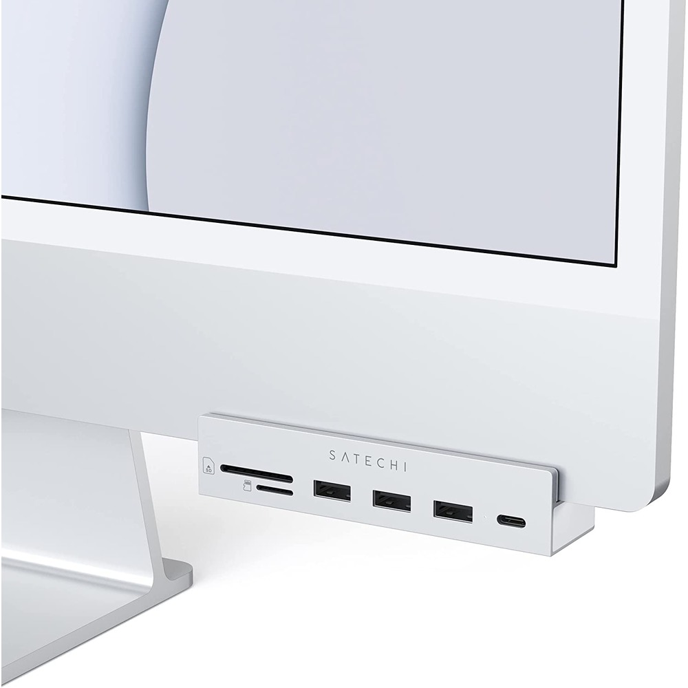 Satechi Clamp Hub 3孔 USB 3.0 + SD 讀卡機 擴充座 薄型 21/27吋 iMac 專用