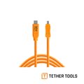 Tether Tools CUC2615-ORG Type-C to Tybe-B 公對公傳輸線 4.6m