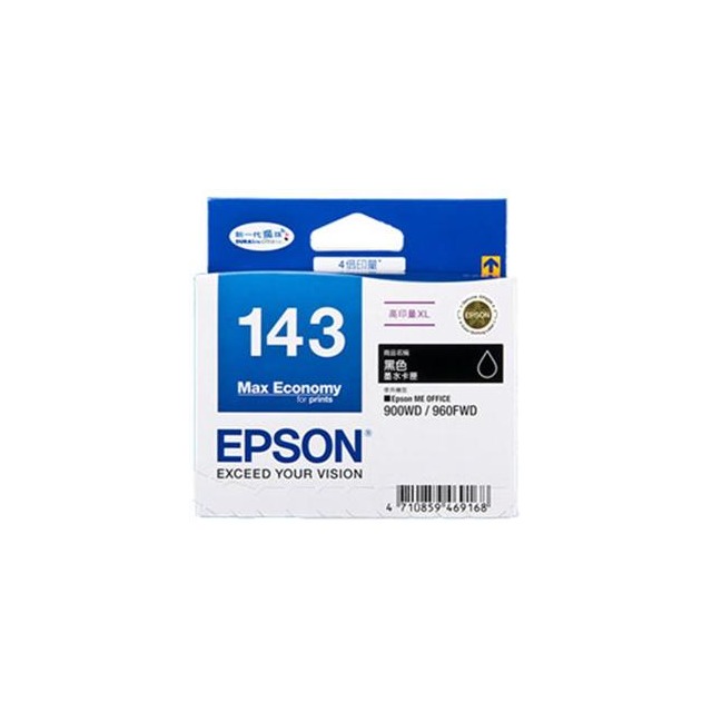 EPSON 原廠黑色墨水匣 T143150 適用 ME820WD/WF3521/ME960FWD/ME940FW/ME900WD/WF7011