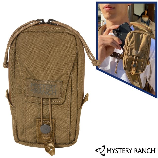 【美國 Mystery Ranch】神秘農場 Tech Holster 手機包.配件包.隨身包袋/防潑水拉鍊.使用PALS織帶的MOLLE系統/61291 狼棕