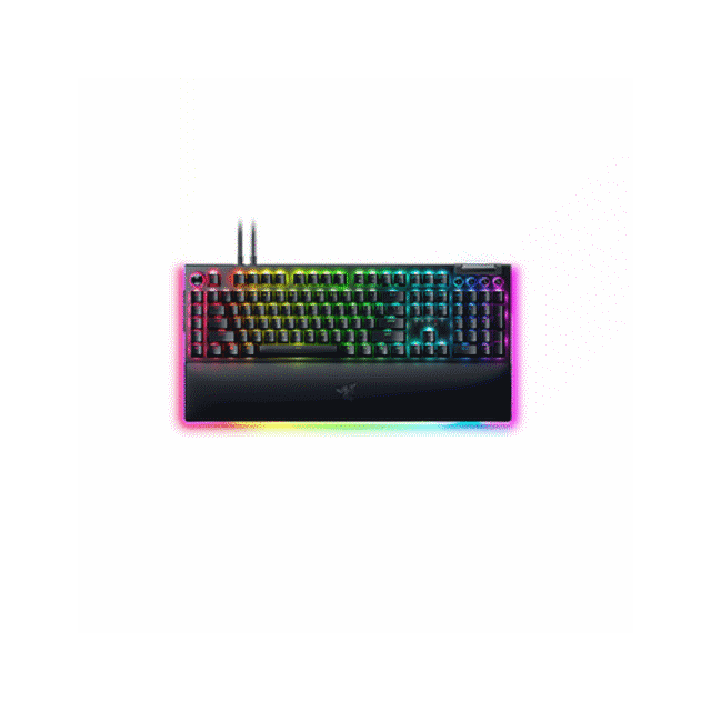 Razer 黑寡婦蜘幻彩版鍵盤 V4 Pro—黃軸