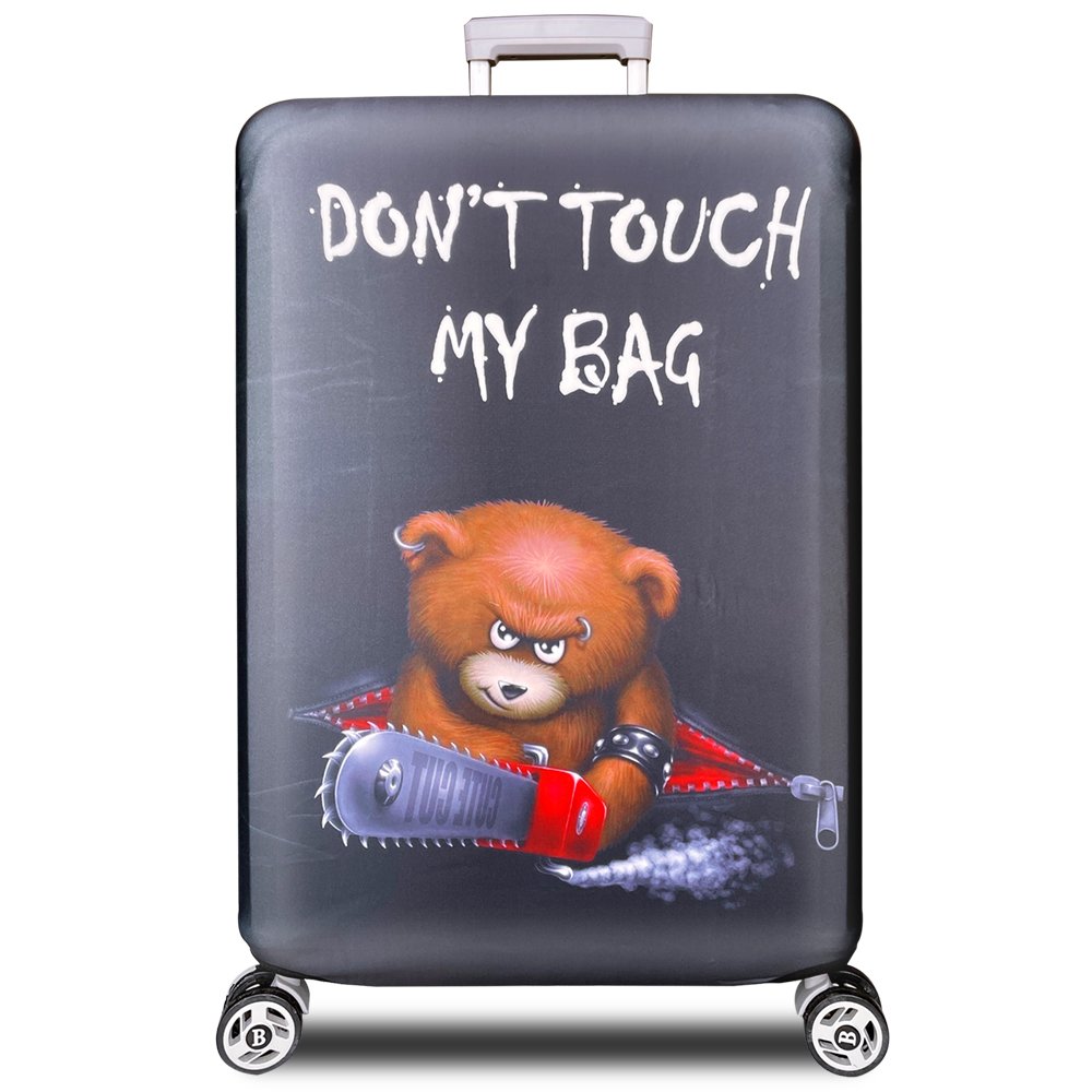 新一代 DON'T TOUCH MY BAG 威力熊行李箱保護套(21-24吋行李箱適用)