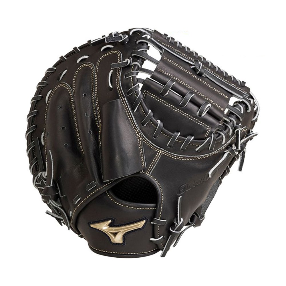 「野球魂」--特價！「MIZUNO」【GLOBAL ELITE GA】等級少年用軟式棒球手套（捕手，1AJCB26000，09黑色）附手套袋，for小五～中二