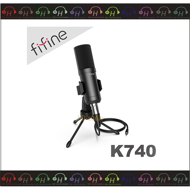 現貨⚡弘達影音多媒體 FIFINE K740 心型指向電容式麥克風 心型指向/XLR to 3.5mm