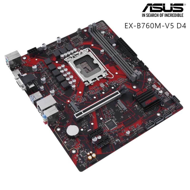 ASUS 華碩 EX-B760M-V5 D4 LGA1700 M-ATX 主機板