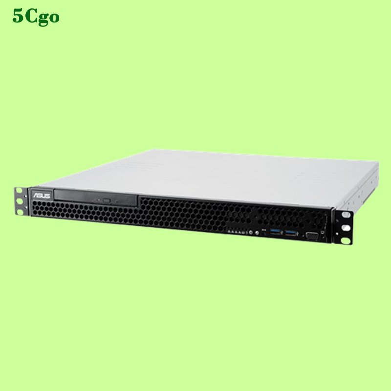 5Cgo【代購七天交貨】Asus/華碩RS100-E10-PI2 伺服器1U短機箱 準系統 四個千兆 280w電源可加配置