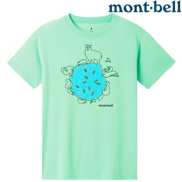 Mont-Bell Wickron 兒童排汗衣 1114359 1114360 森的水場 LGN 蘋果綠