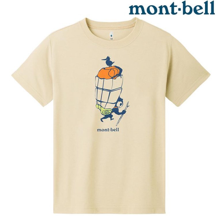 Mont-Bell Wickron 兒童排汗短T/幼童排汗衣 1114503 1114508 GOURIKI IV 象牙白