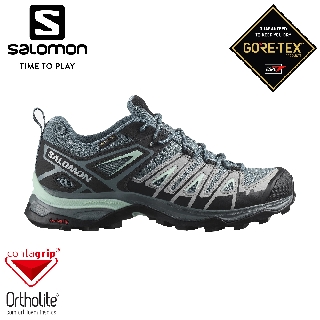 【SALOMON 索羅門 女 X Ultra Pioneer GTX低筒登山鞋《暴綠/灰/綠》】471702/健行鞋