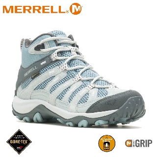 【MERRELL 美國 女 ALVERSTONE 2 MID GORE-TEX登山鞋《淺藍色》】ML037046/健行鞋/健走