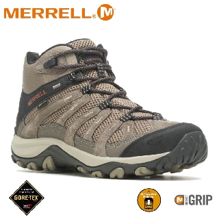 【MERRELL 美國 男 ALVERSTONE 2 MID GORE-TEX登山鞋《深褐色》】ML036917/健行鞋/健走