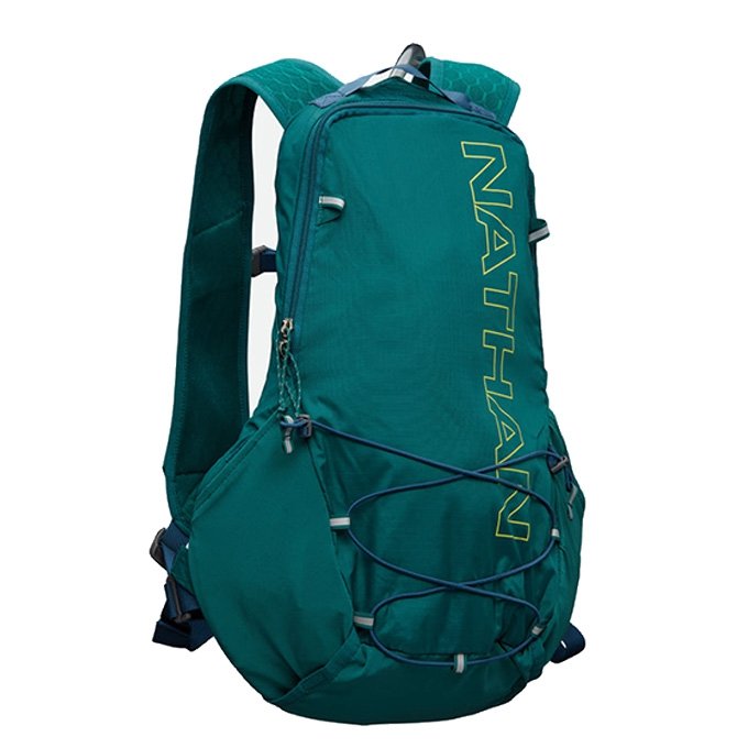 美國NATHAN-Crossover Pack-10L 健行背包-野跑背包-跑步背包-風暴綠NA30330SF