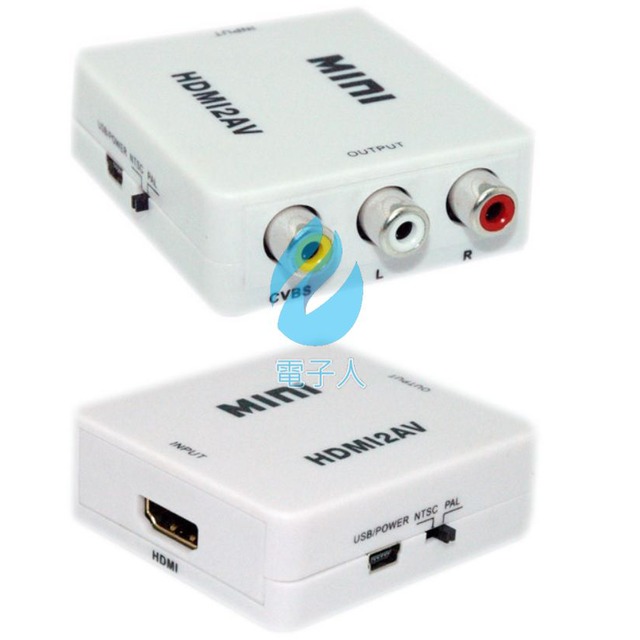 HDMI轉AV高清轉換器 HDMI2AV/RCA/CVBS SR4253