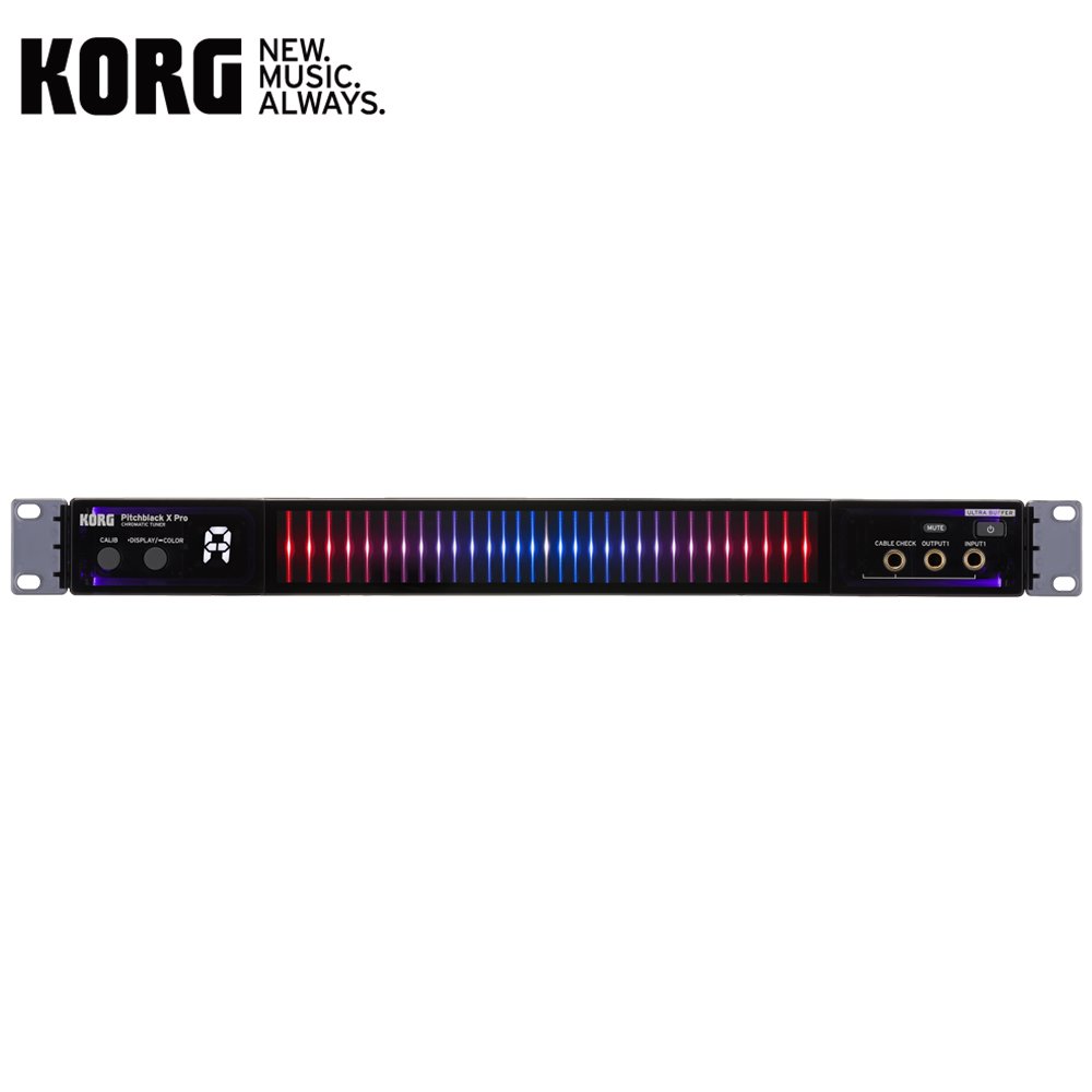 【KORG】Pitchblack X Pro 半音階旗艦級機架型調音器