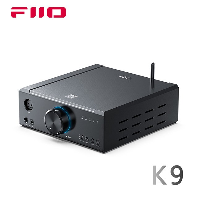 Walkbox代理【FiiO K9 桌上型藍牙耳機功率擴大機】雙DAC晶片/支援USB、光纖、同軸、RCA輸入/6.35、4.4mm輸出/藍牙5.1/解碼耳擴/桌擴