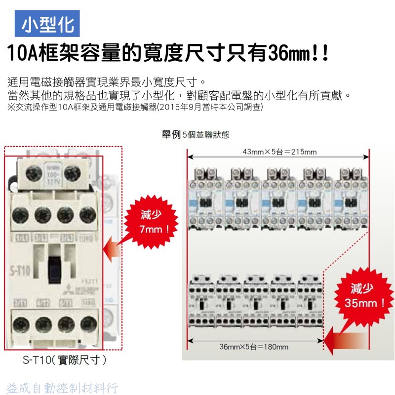 MITSUBISHI 三菱電機】電磁接觸器S-T20 - 益成自動控制材料｜PChome商店街
