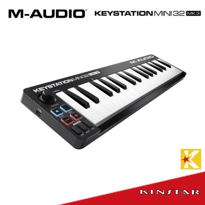 M-AUDIO Keystation Mini 32 MK3 MIDI 主控鍵盤3代【金聲樂器】附原廠