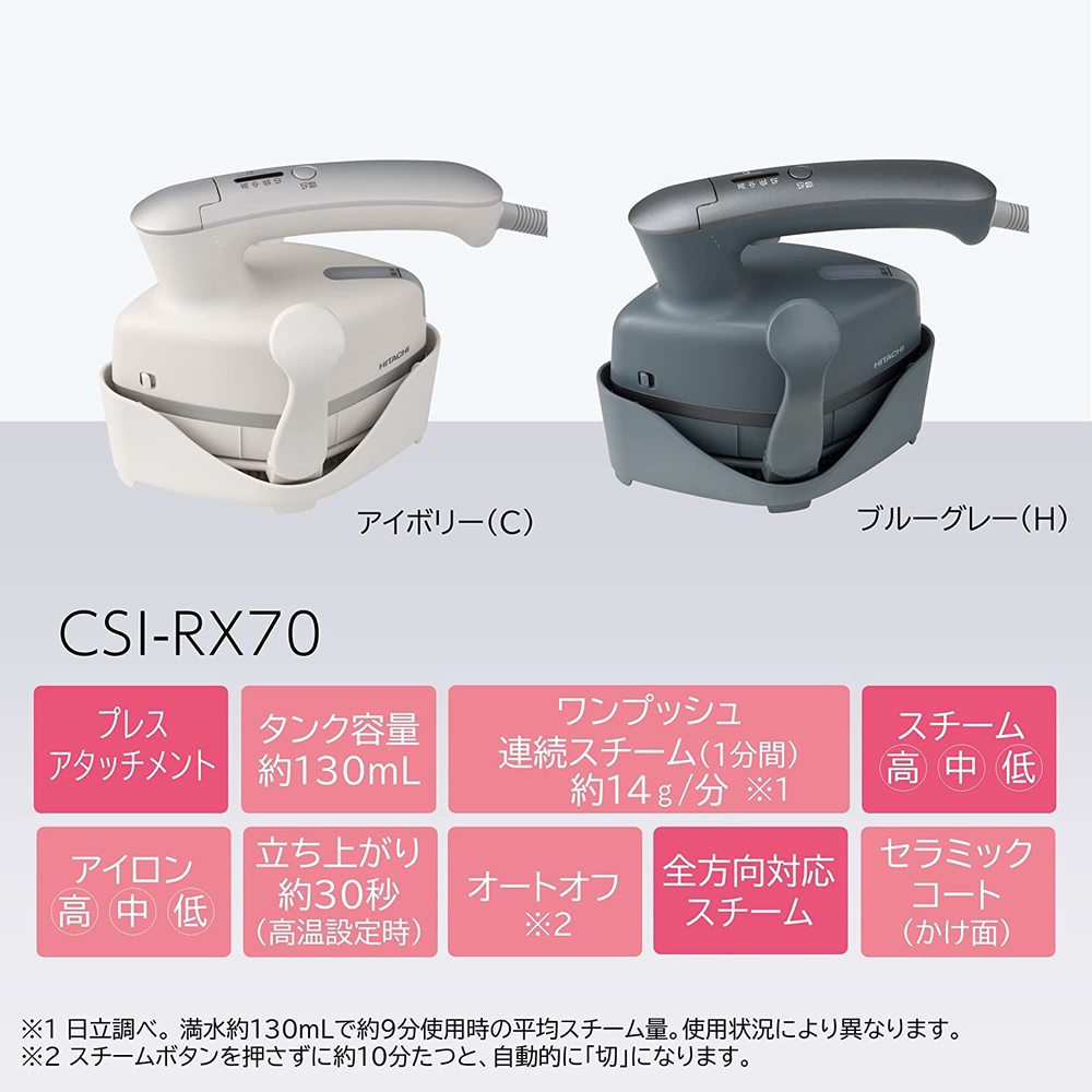 日本公司貨 新款 HITACHI 日立 CSI-RX70 蒸氣熨 掛燙 連續蒸氣 3段溫度 日本必買代購