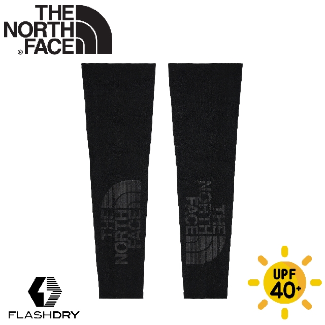 【The North Face LOGO 袖套《黑》】55IX/抗UV透氣快乾袖套/防曬袖套/自行車/機車