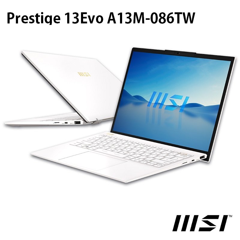 MSI微星 Prestige 13Evo A13M-086TW商務筆電(i7-1360P/16G/1TB/13.3/FHD+/W11P)