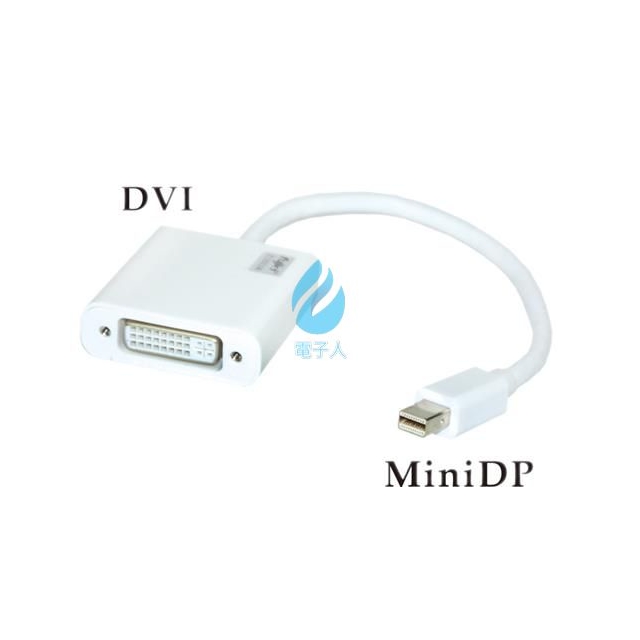 高階主動式 Mini DP公 轉DVI母 轉接線